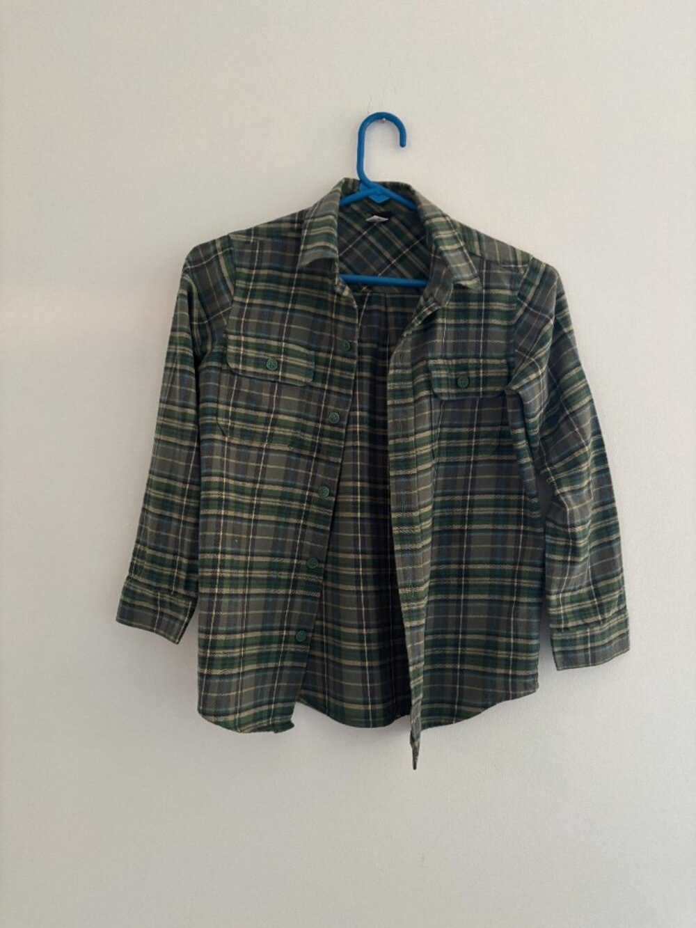 Tea Collection Green Plaid Button-Down Shirt – Kids Size 10